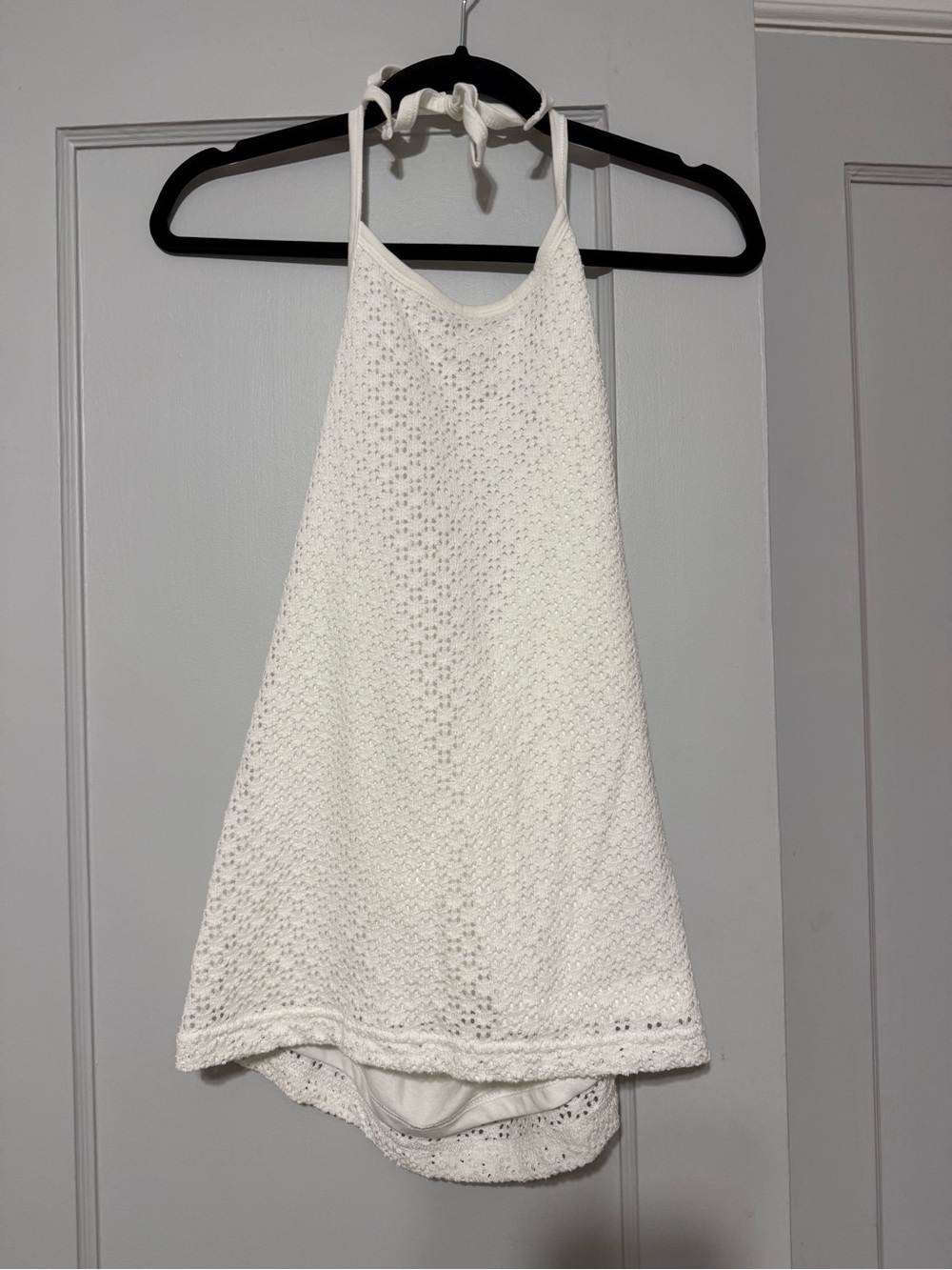 GAP White Crochet Halter Tank Top (NWT)